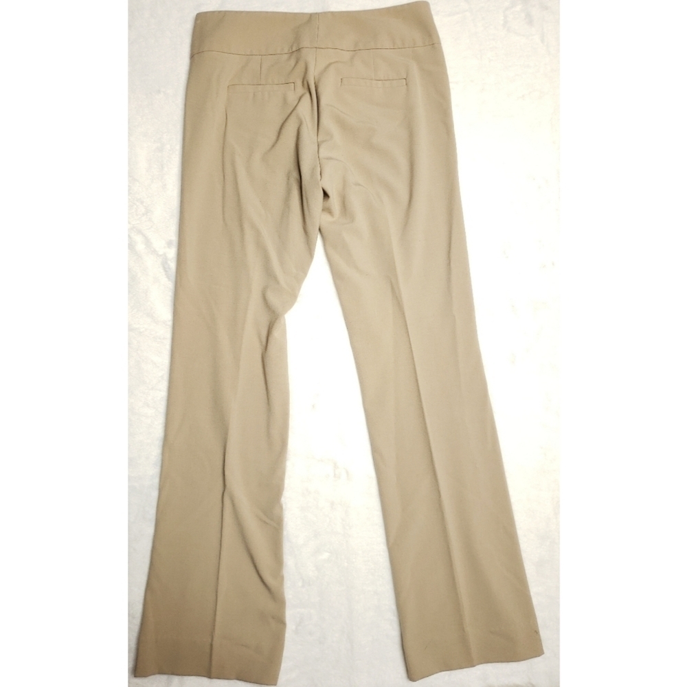 Kenneth Cole Khaki Flat Front Straight Leg Dress Pants Office Work Trousers Sz 4 - Picture 5 of 7